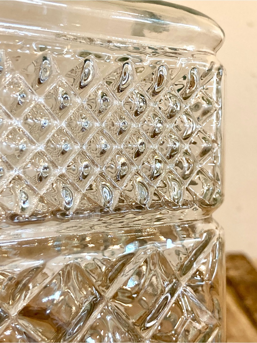 Vintage Anchor Hocking Wexford Clear Glass Lidded Canister Jar Food Storage - Picture 14 of 15